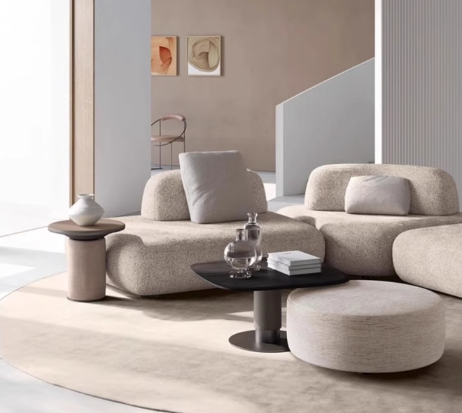 wooden sofa